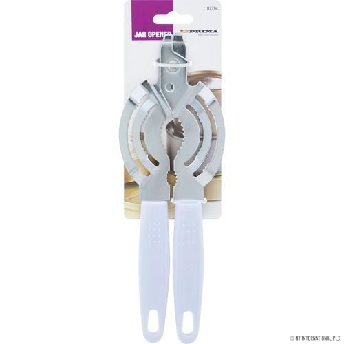 Multi-Purpose S/S Jar Opener - White