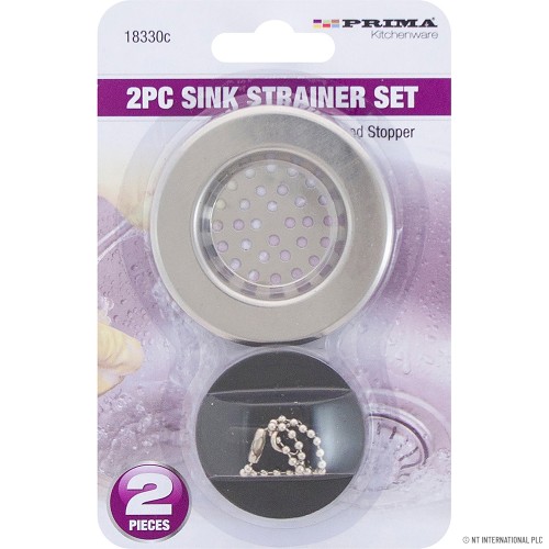 2pc Sink Strainer / Stopper