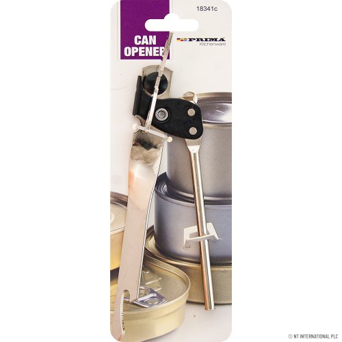 Large Tempered Can Opener on Tie Card