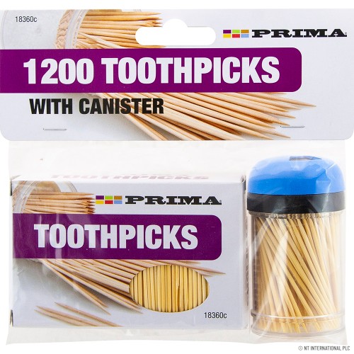 1200pcs Toothpicks Set with Single Canister
