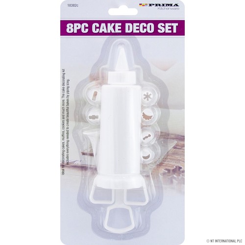 8pc Cake Decorating Kit in Tube