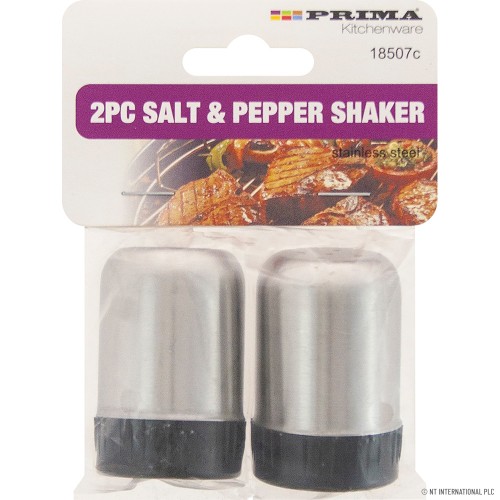 2pc S/S Salt & Pepper Shaker