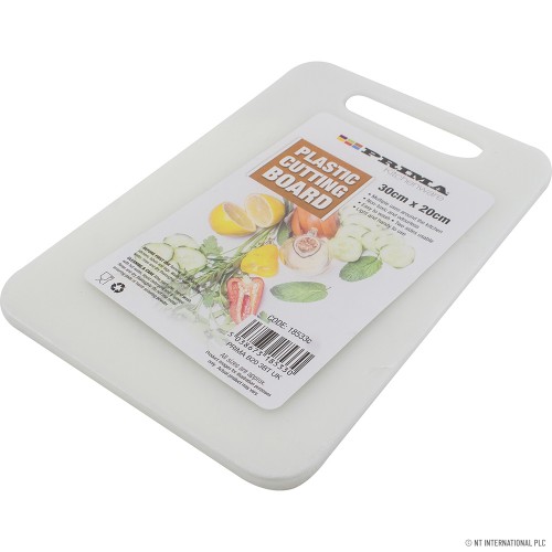 White Plastic Chopping Board 30x20