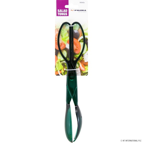 Salad Tongs Transparent - Black