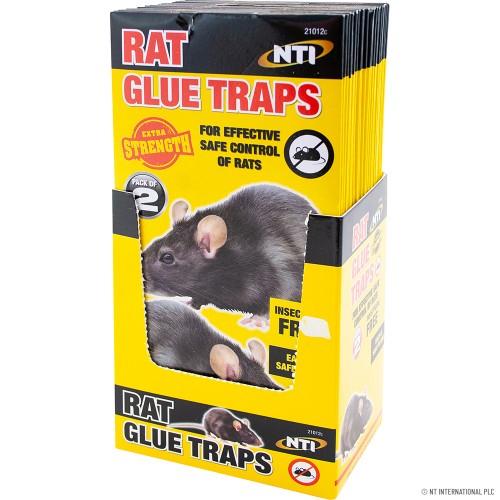 2pk Rat Glue Traps - Display Box
