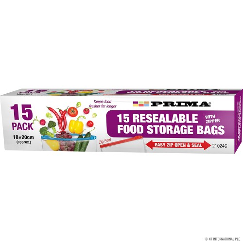 15pk Slide Storage Bags 18 x 20cm