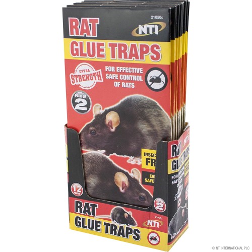2pc Rat Glue Traps - Display Box