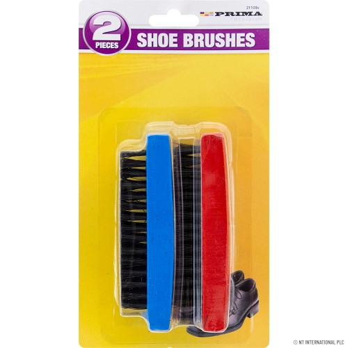 2pc Shoe Brushes - On Card