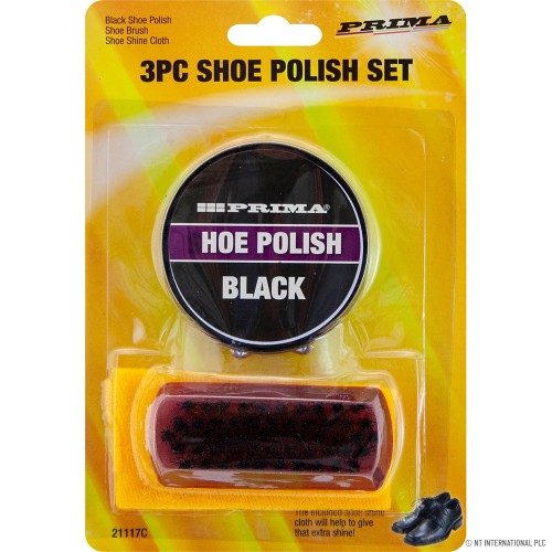3pc Shoe Polish Set - Brush