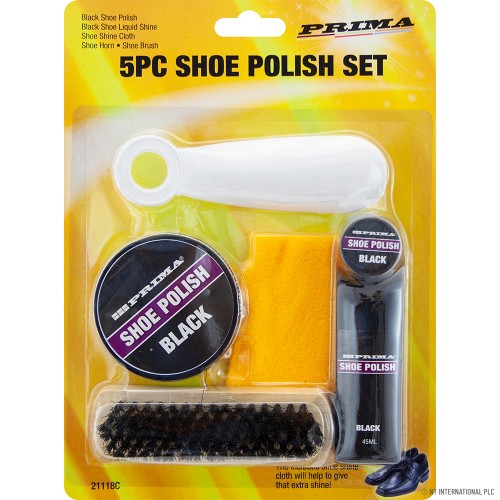 5pc Shoe Polish Set - Brush