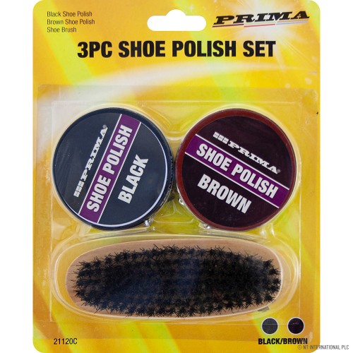 3pc Shoe Polish Set - Brush