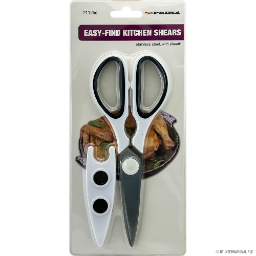 S/S Easy Find Kitchen Shears with Sheath