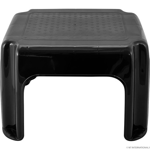 Step Stool - Silver , Black , Brown