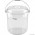 Bucket With Lid Steel Handle Clear
