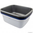 Quadrate Tub - Black,Silver