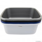 Quadrate Tub - Black,Silver