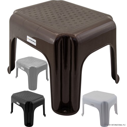 Diamond Step Stool- White, Silver, Black, Bro