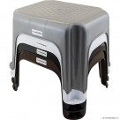 Diamond Step Stool- White, Silver, Black, Bro