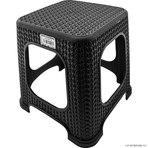 Beige Small Knit Stool (27x27x33cm)