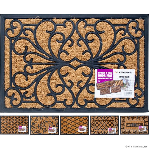 Rubber Door Mat Coco Panama 40 x 60cm