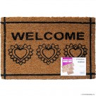 PVC Coco Door Mat - Patterned Coir 40 x 60cm