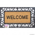 PVC Rubber Moulded Mat With Grill Border 45x7