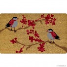 PVC Backed Coir Mat 15mm Natural Printed 45x7