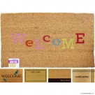 PVC Natural Coir Plain With Welcome Assorted