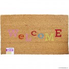 PVC Natural Coir Plain With Welcome Assorted