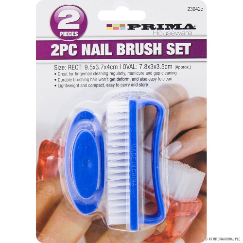 2pk Nail Brushes On Card