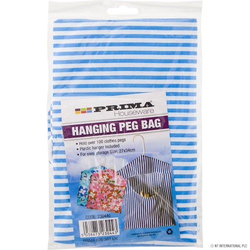 Hanging Peg Bag - Plastic / Wooden