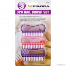 3pc Nail Brushes Set