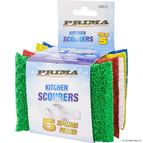 5pk Scrubbing Sponges / Scourers