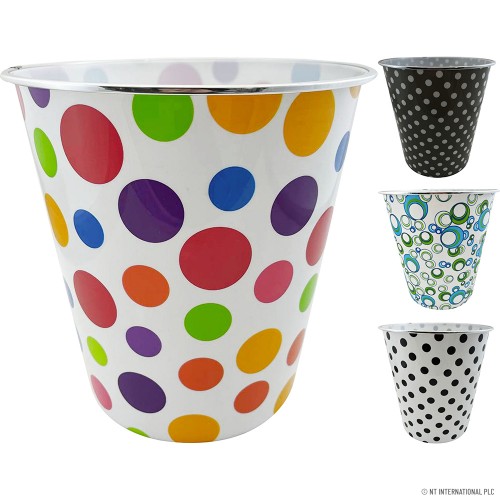 Waste Paper Bin - Asstd Designs - Round