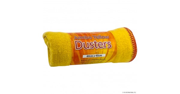 5pc Dyed Yellow Dusters 35x45cm (12)