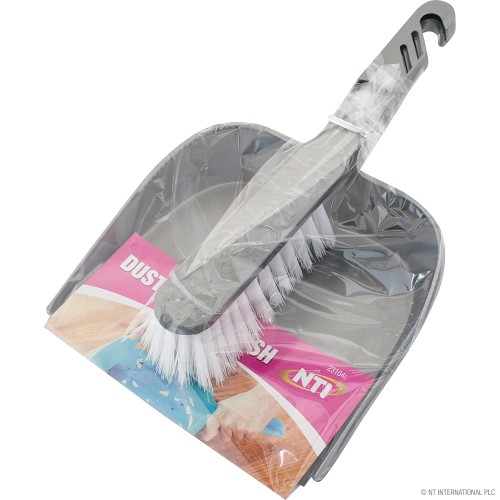 Dustpan & Brush Set - Grey