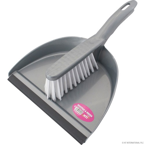 Dustpan & Brush Set - Grey