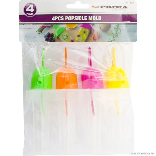 4pc Popsicle / Ice Lolly Mold