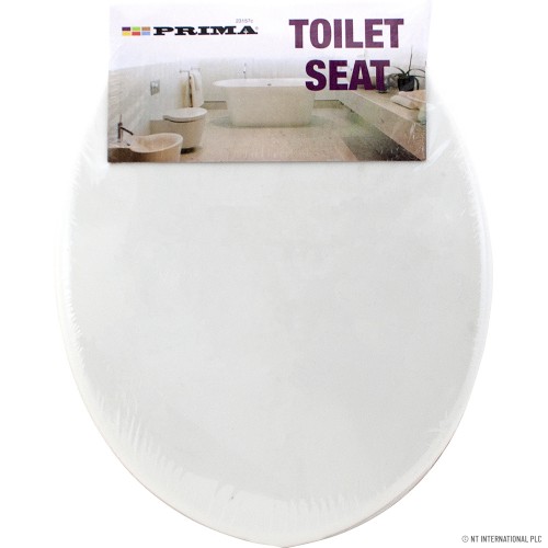 Plastic Toilet Seat - White