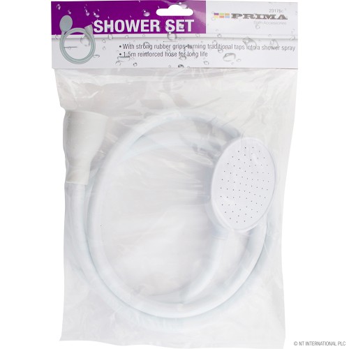 1.5m PVC Shower Hose Pipe / Head Set