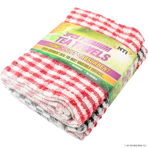 3pk Premium Terry Tea Towel