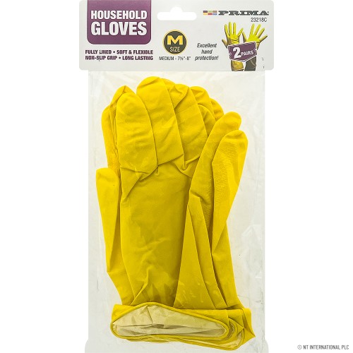 1 Pair Household Latex Gloves Large Size