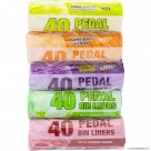 40pk Pedal Bin Liners (5 Scents Asst)