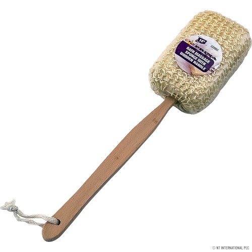 Bath Massage Sponge / Wooden Handle 14