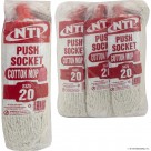 Size 20 Poly Cotton Mop Push Socket Plastic