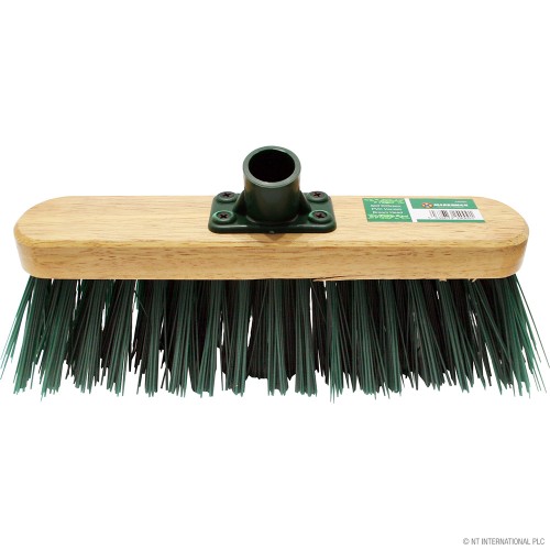 30cm Stiff Green PVC Broom Brush Head - Varni