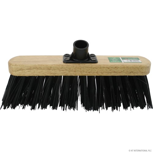 30cm Stiff Black PVC Broom Brush Head - Varni