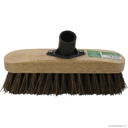 23cm Stiff Broom Deck Brush Head - Varnish