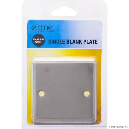 Single Blank Plate S/Steel