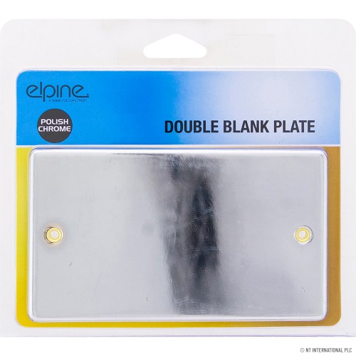 Double Blank Plate Chrome